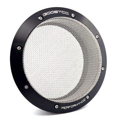 Black Turbo inlet screen guard for performance setups – BoostCo street edition