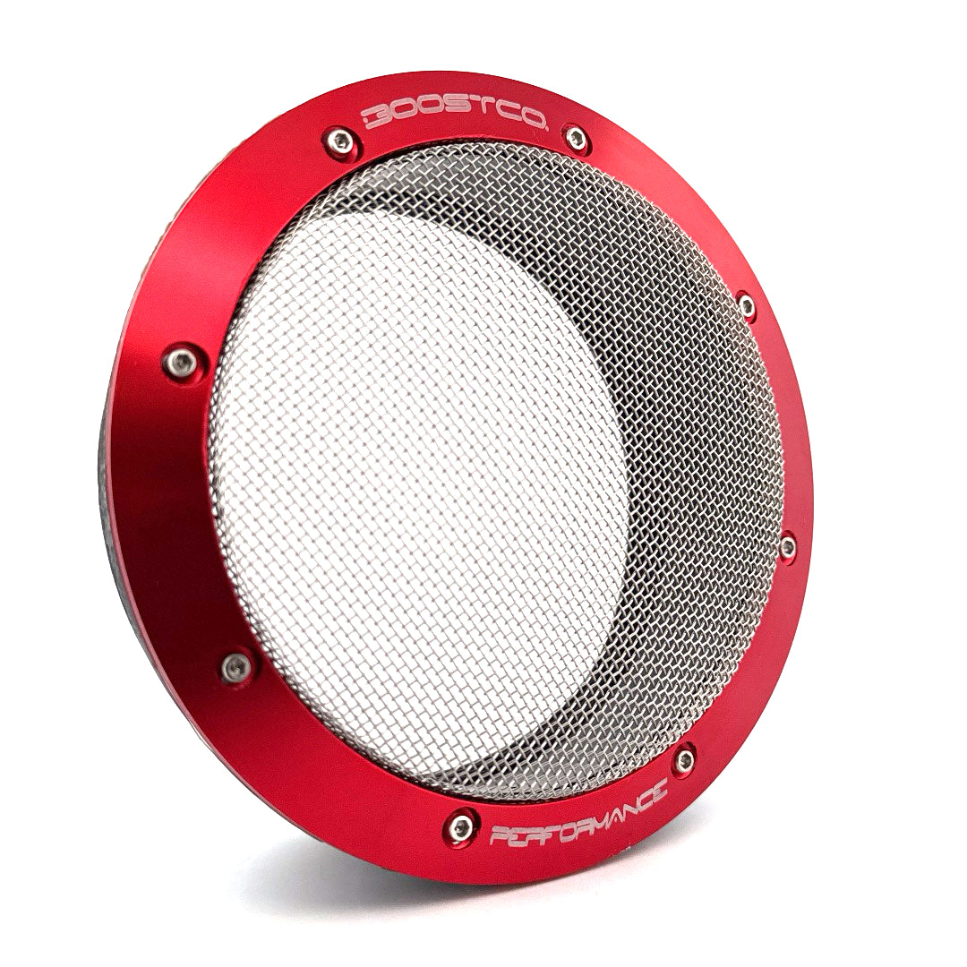 RED High-flow turbo filter with spherical stainless-steel mesh